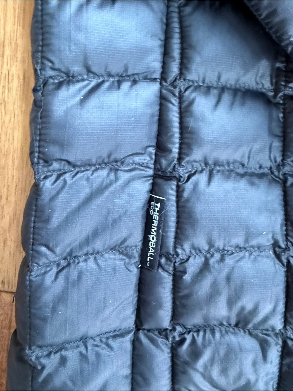 The North Face ThermoBall Jacket XXL Black Full Zip InCare Technologies Logo